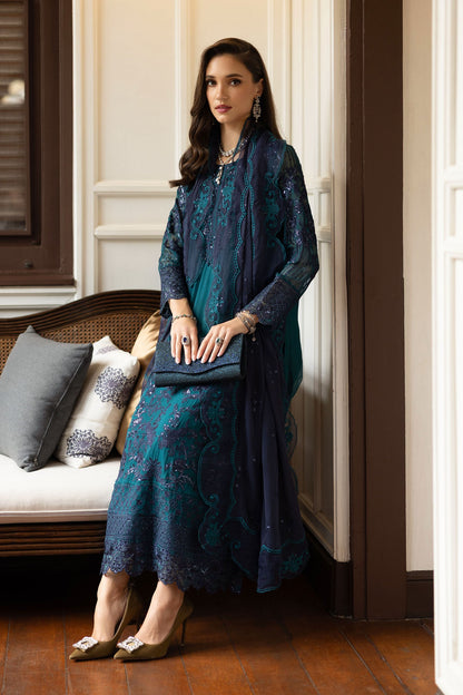 Maria B | Eid Collection Formals 26 | 3 Piece Embroidered Chiffon Suit
