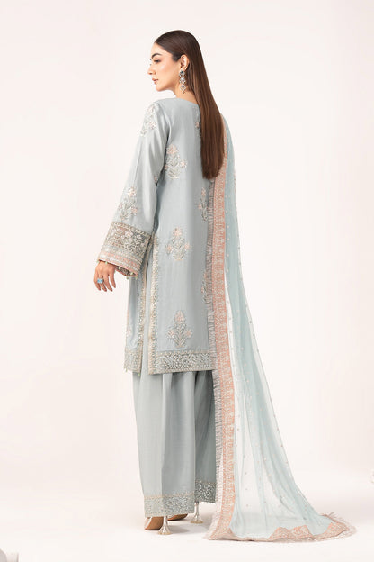 Maria B | Eid Collection Formals 26 | 3 Piece Embroidered Raw Silk Suit