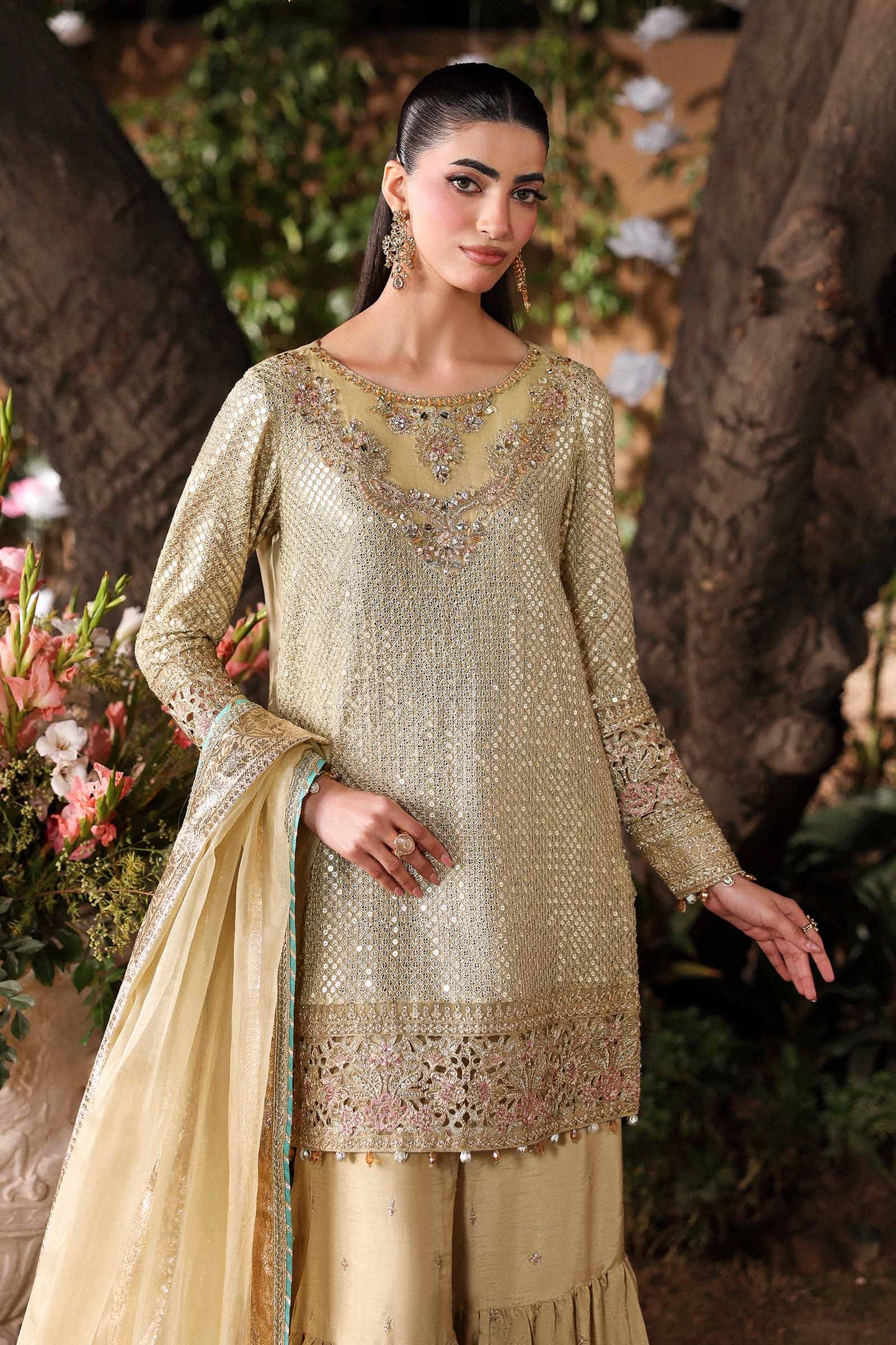 Maria B | Eid Collection 26 | 3 Piece Embroidered Chiffon Suit
