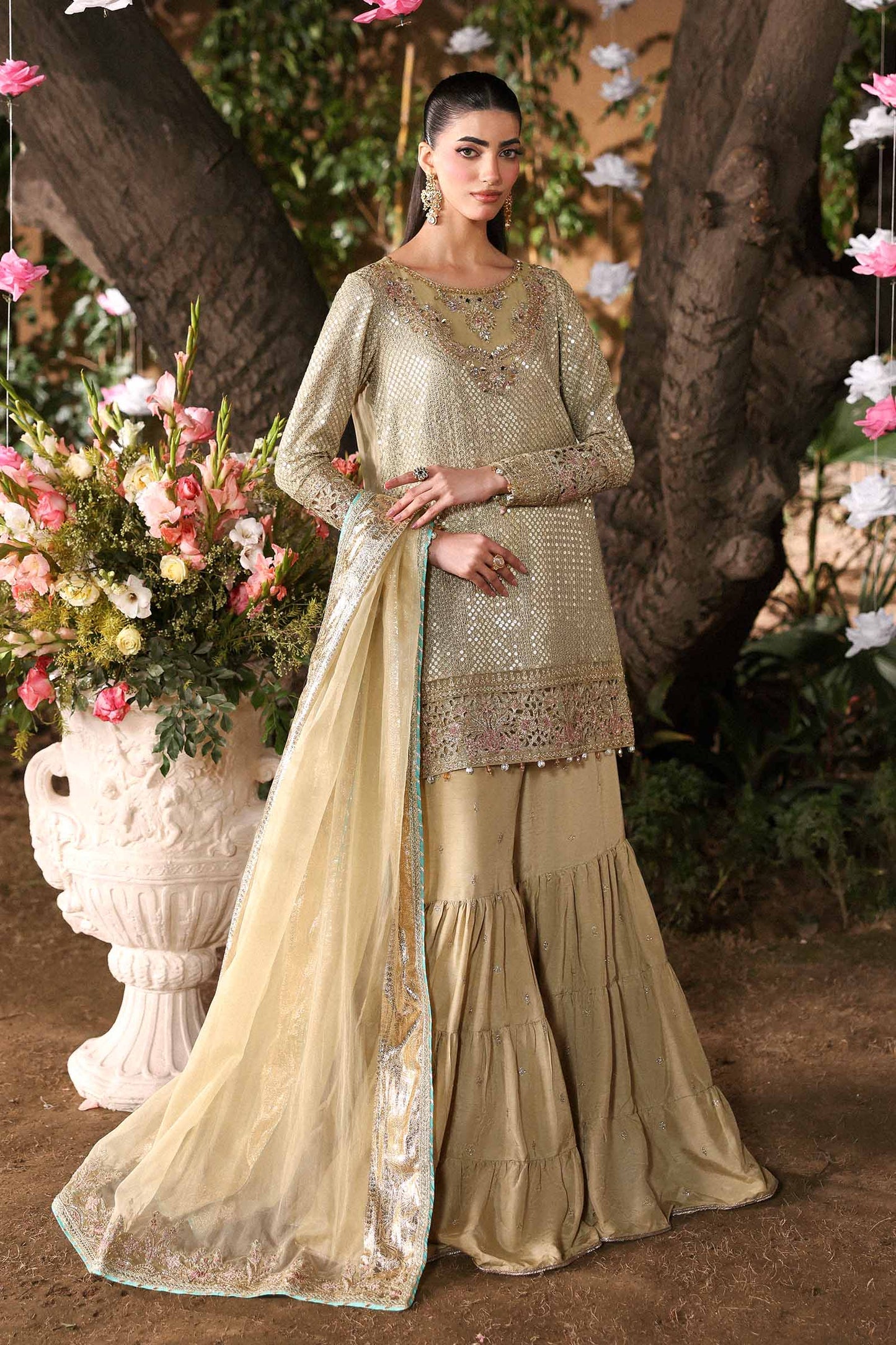 Maria B | Eid Collection 26 | 3 Piece Embroidered Chiffon Suit