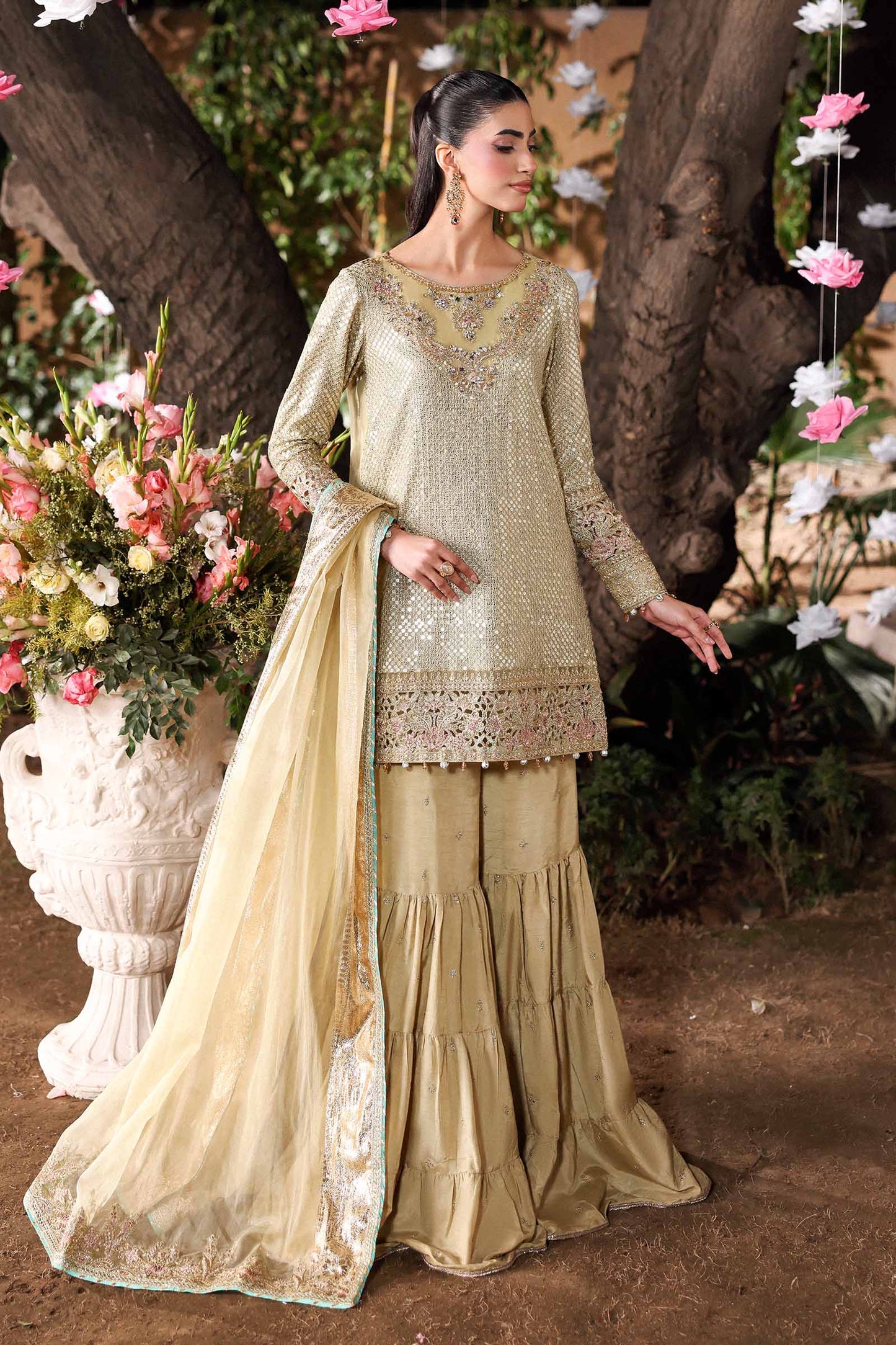 Maria B | Eid Collection 26 | 3 Piece Embroidered Chiffon Suit