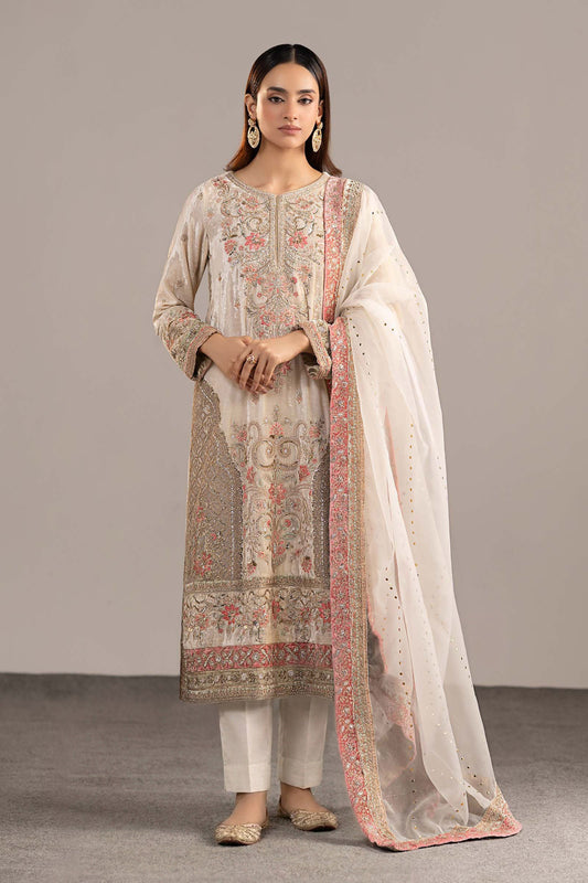 Maria B | Eid Collection 26 | 3 Piece Embroidered Velvet Suit