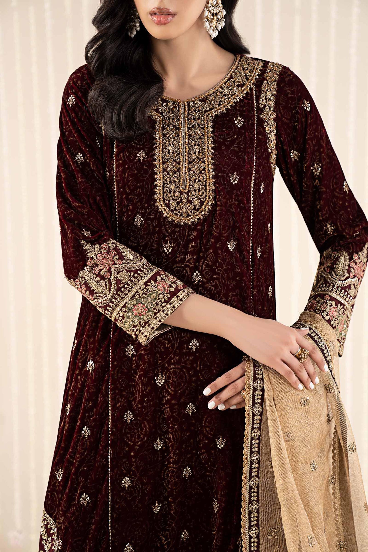 Maria B | Pre Fall 25 | SF-W25-09-Maroon