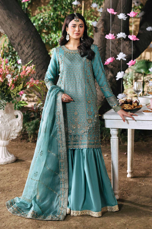 Maria B | Eid Collection 26 | 3 Piece Embroidered Raw Silk Suit