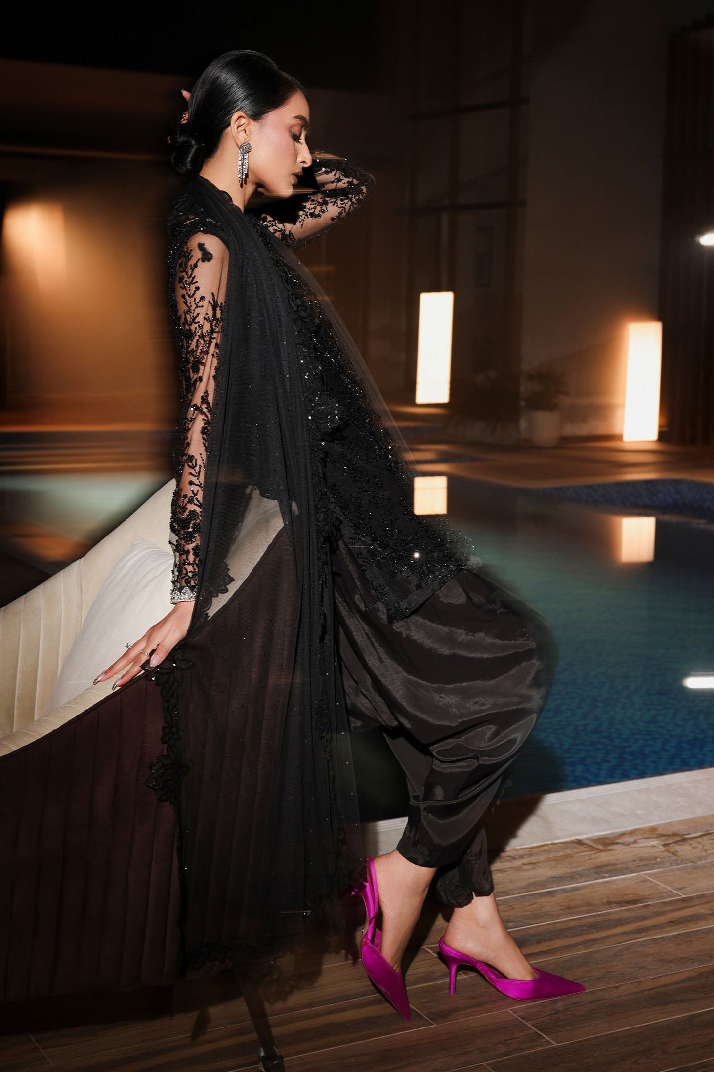 Maria B | Eid Collection 26 | 3 Piece Embroidered Net Suit