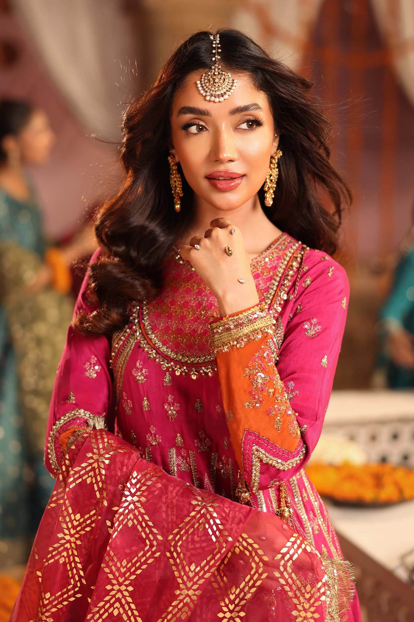 Maria B | Pre Fall 25 | SF-W25-40-Dark Pink