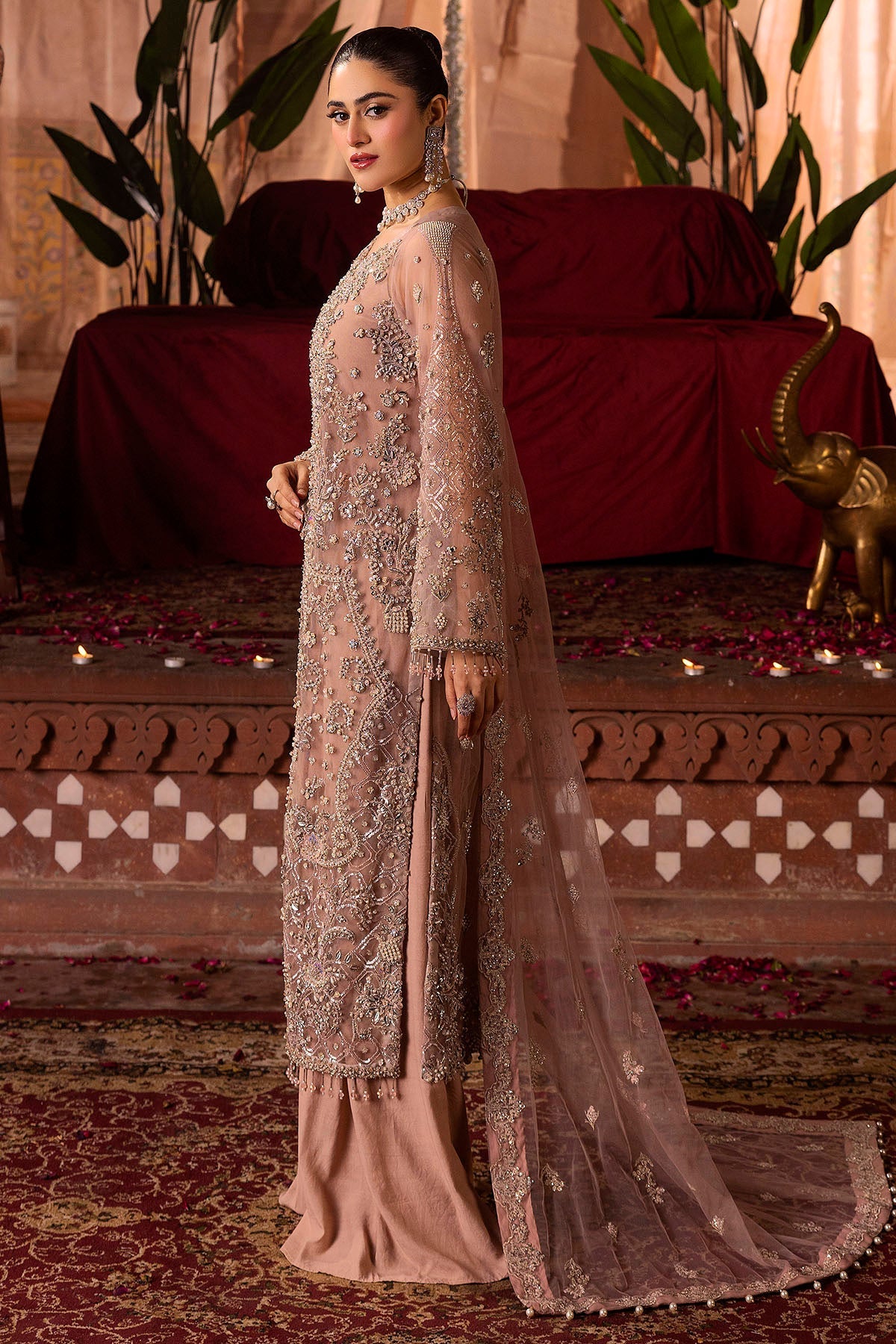 Motifz | Bridal Couture | 0011-REEM EMBROIDERED SILK NET STITCHED