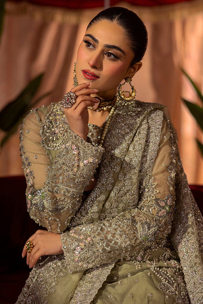 Motifz | Bridal Couture | 0016-MEERAZ EMBROIDERED ORGANZA STITCHED