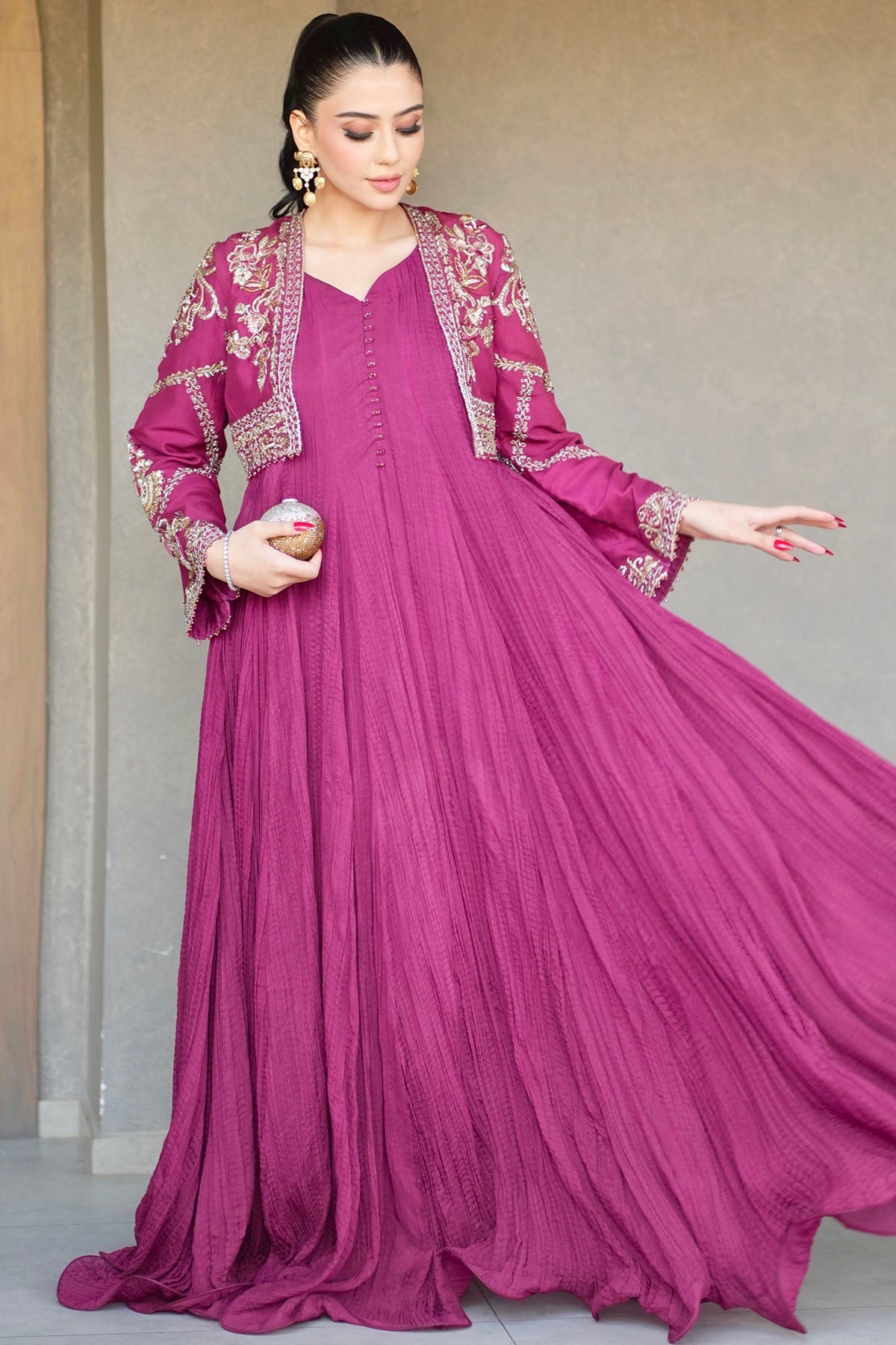 Motifz | Couture Camila | 0056-NAIRA HAND EMBELLISHED RAW SILK STITCHED