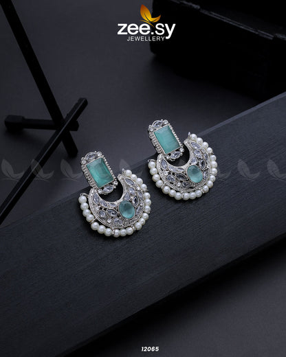 Silver Cluster Pearl Earring - Libasekhas