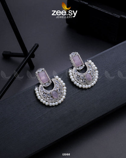 Silver Cluster Pearl Earring - Libasekhas