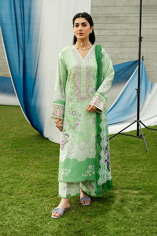 Imrozia Premium | Lawn 26 | SL-117 Mint Blossom