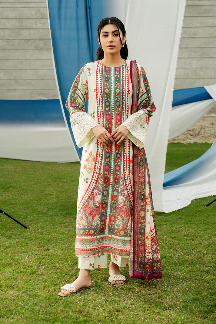 Imrozia Premium | Lawn 26 | SL-118 Ivory Ember