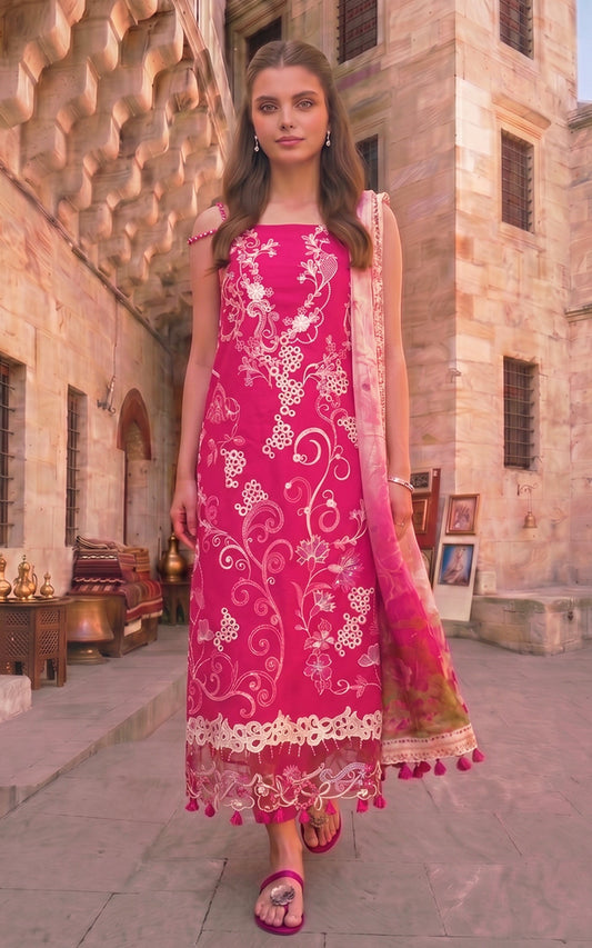 Asifa and Nabeel | Summer Lawn 26 | Fuchsia Allure