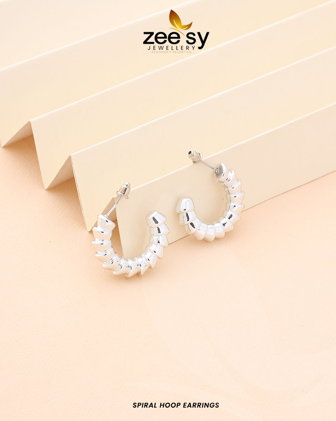 Spiral Hoop Earrings - Libasekhas