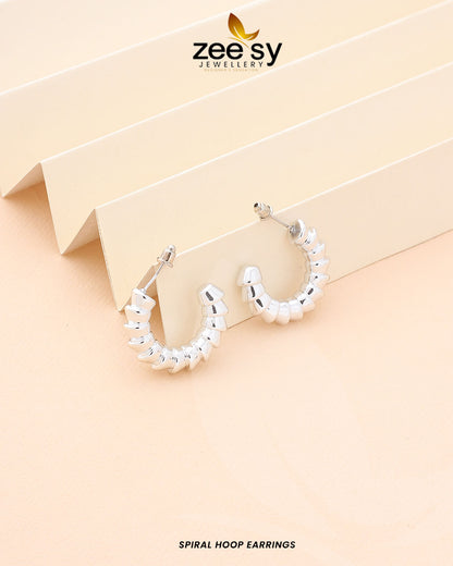 Spiral Hoop Earrings - Libasekhas