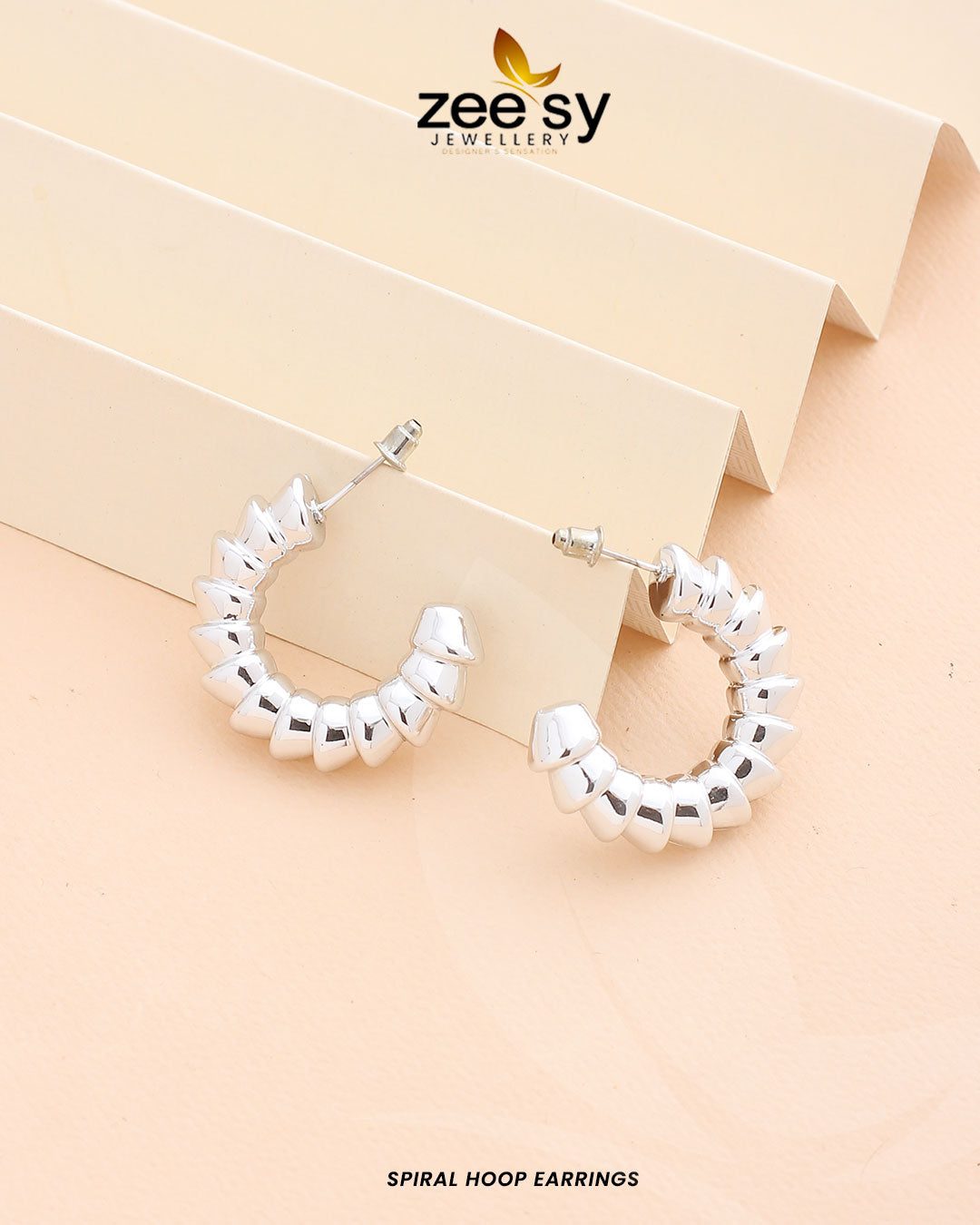 Spiral Hoop Earrings - Libasekhas