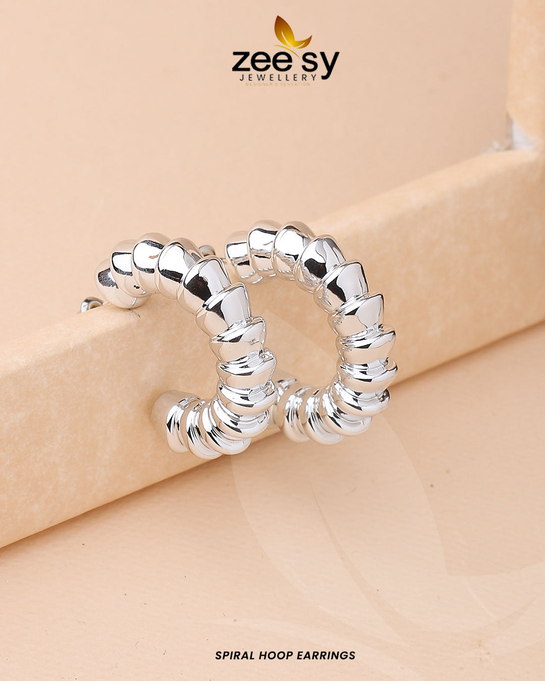 Spiral Hoop Earrings - Libasekhas
