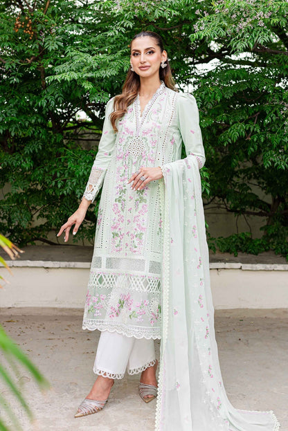 Sable Vogue | Shiree Lawn 24 | Mint Garden - House Of Anaya