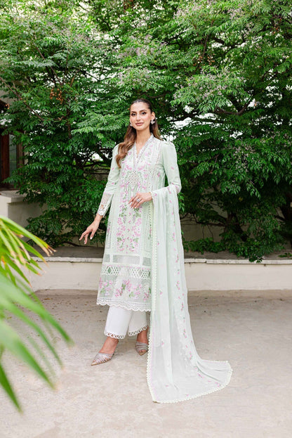 Sable Vogue | Shiree Lawn 24 | Mint Garden - House Of Anaya