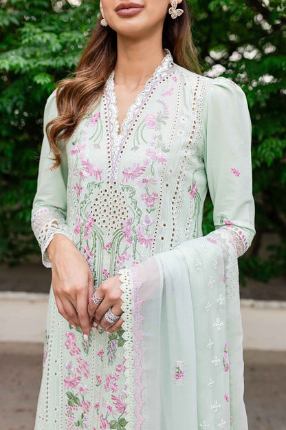 Sable Vogue | Shiree Lawn 24 | Mint Garden - House Of Anaya
