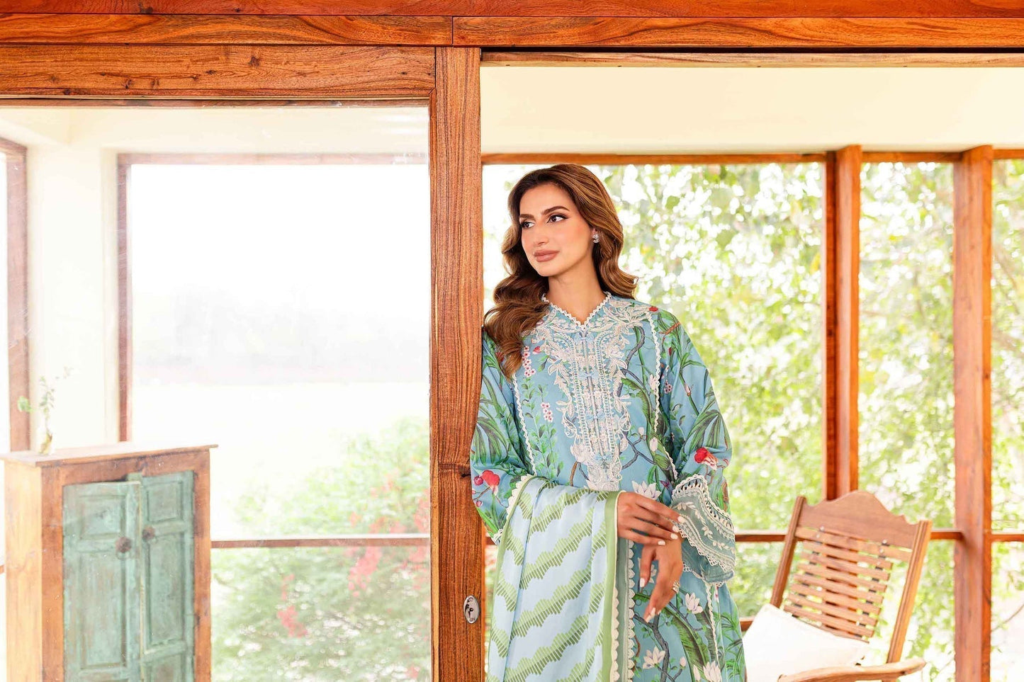 Sable Vogue | Shiree Lawn 24 | Flower Of Paradise - House Of Anaya