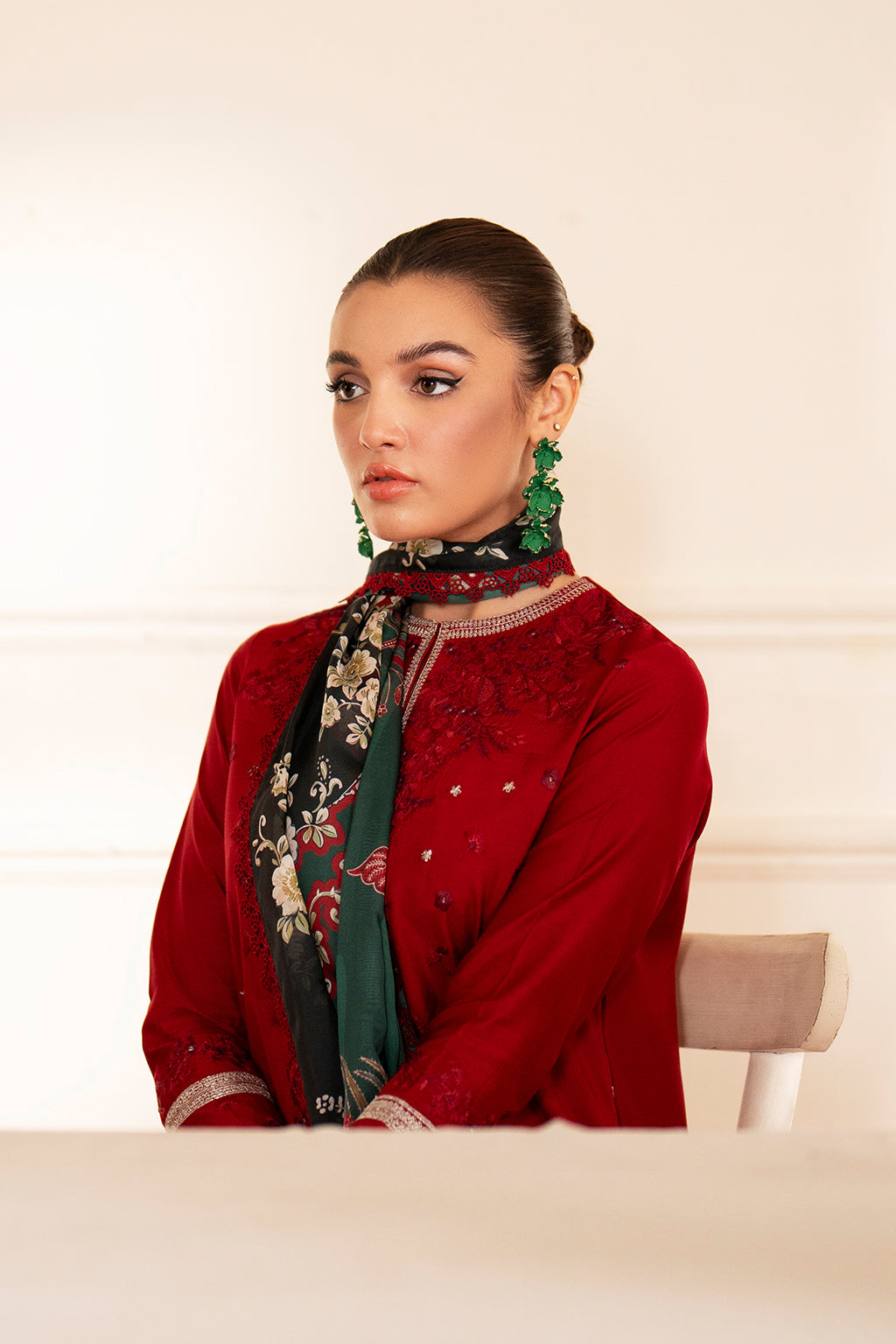 Saad Shaikh | Lumiere Winter |  D-07 Coral - House Of Anaya