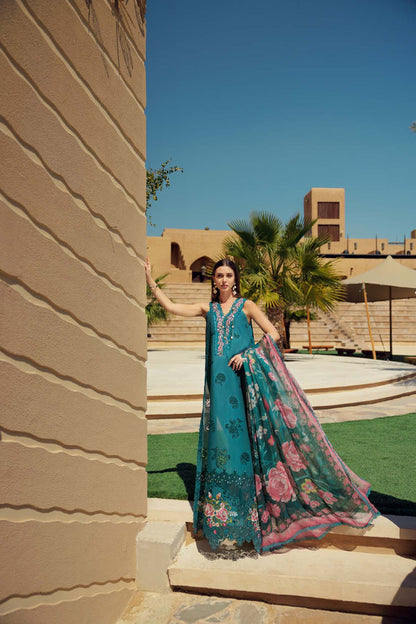Noor by Saadia Asad | Eid Laserkari Lawn 24 | D4 - House Of Anaya