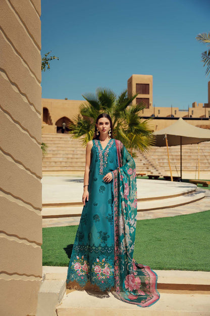 Noor by Saadia Asad | Eid Laserkari Lawn 24 | D4 - House Of Anaya
