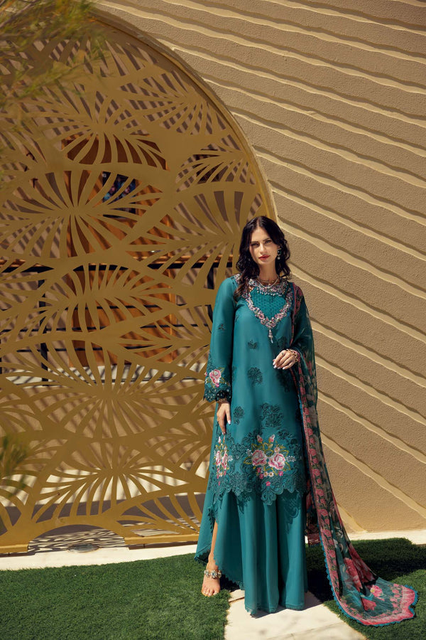 Noor by Saadia Asad | Eid Laserkari Lawn 24 | D4 - House Of Anaya