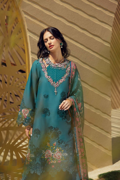 Noor by Saadia Asad | Eid Laserkari Lawn 24 | D4 - House Of Anaya