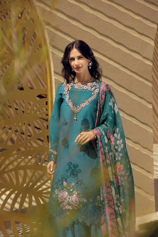 Noor by Saadia Asad | Eid Laserkari Lawn 24 | D4 - House Of Anaya