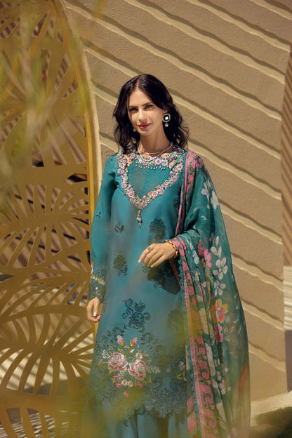 Noor by Saadia Asad | Eid Laserkari Lawn 24 | D4 - House Of Anaya