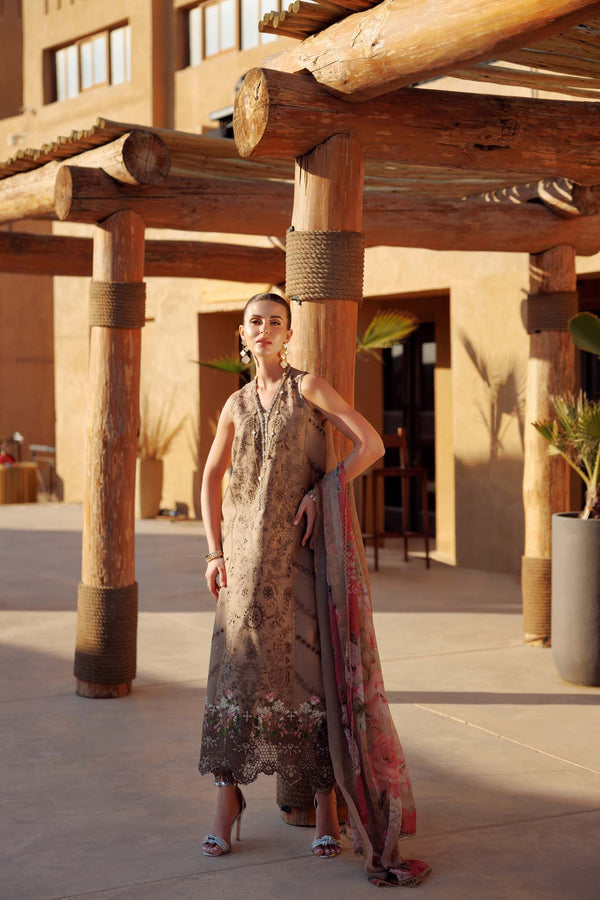 Noor by Saadia Asad | Eid Laserkari Lawn 24 | D8 - House Of Anaya