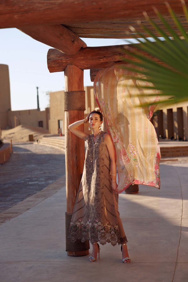 Noor by Saadia Asad | Eid Laserkari Lawn 24 | D8 - House Of Anaya