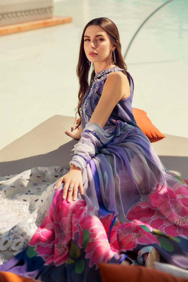 Noor by Saadia Asad | Eid Laserkari Lawn 24 | D3 - House Of Anaya