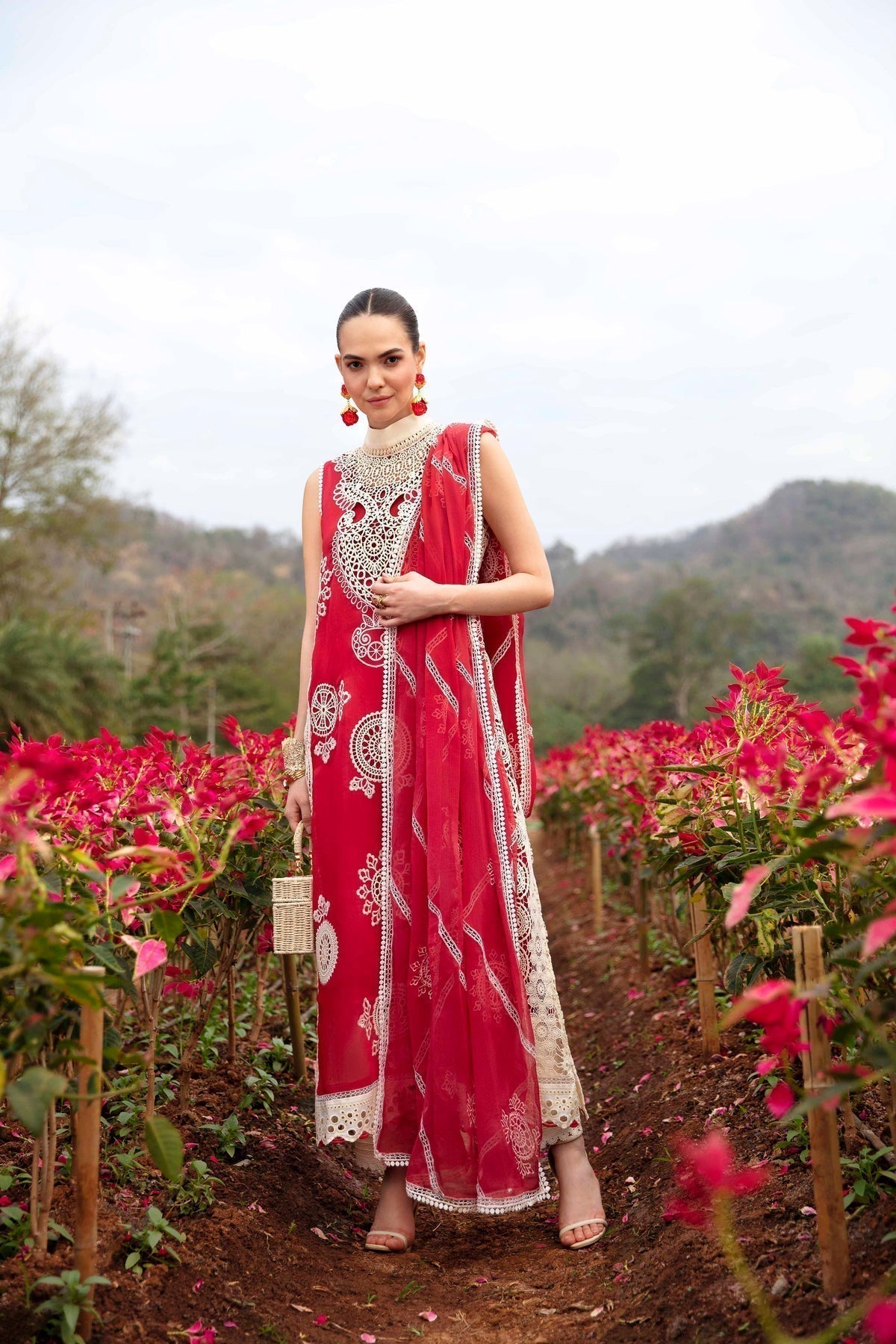 Sable Vogue | Luxury Lawn 24 | Carnelian - House Of Anaya