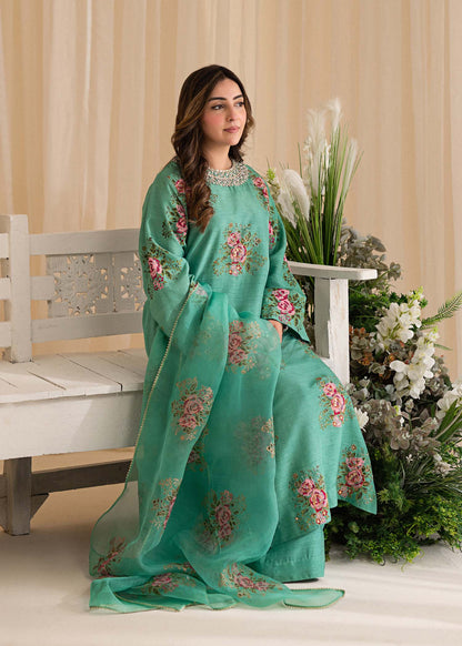 Sadaf Fawad Khan | Lyla Festive Pret | Dorothy Turquoise - House Of Anaya