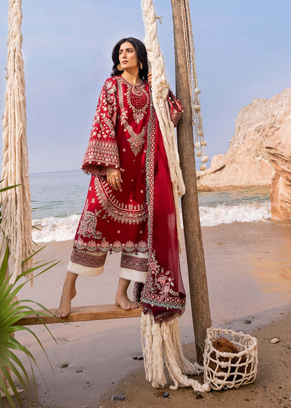 Sadaf Fawad Khan | Siraa Luxury Lawn 24| Calah (A) - House Of Anaya
