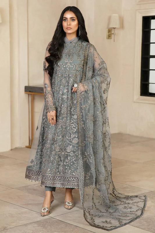 Zarif | Gulzaar Festive Chiffon 22 | Hazel - House Of Anaya