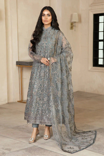 Zarif | Gulzaar Festive Chiffon 22 | Hazel - House Of Anaya