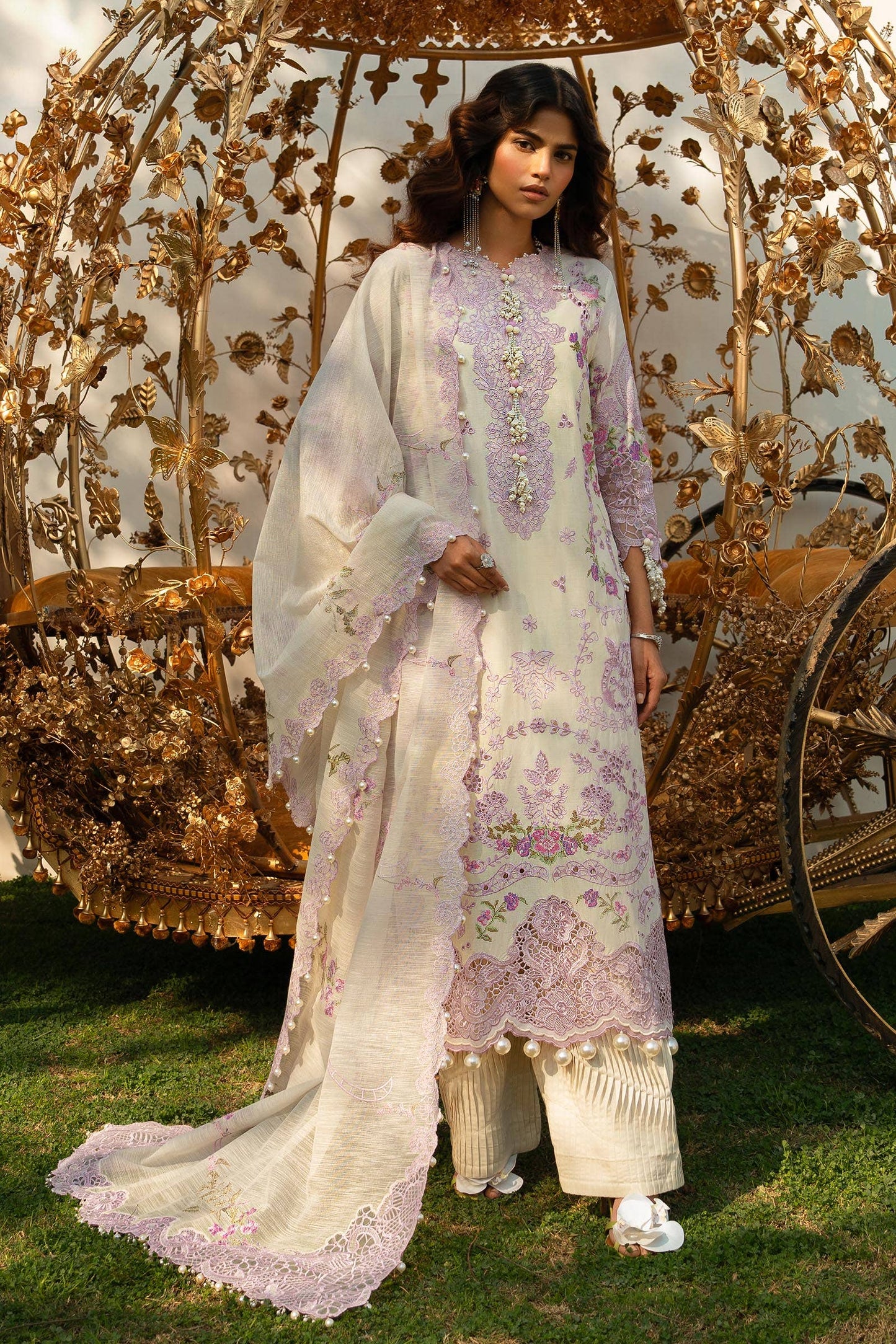 Sana Safinaz | Luxury Collection 24 | L241-004B-3CV - House Of Anaya