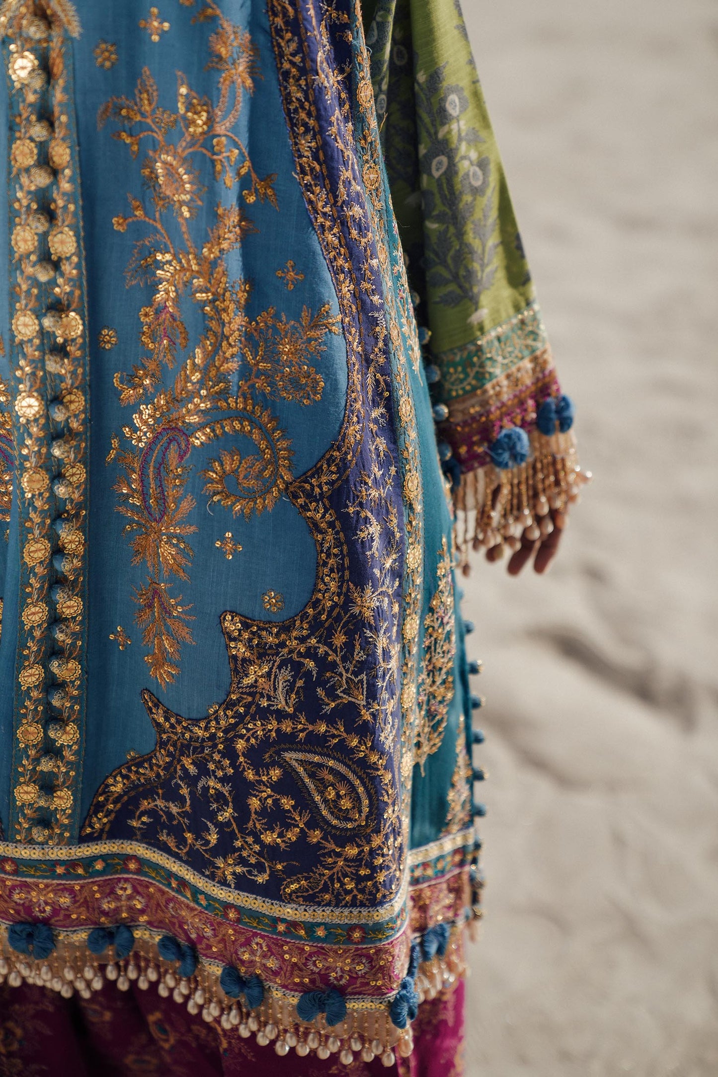Sana Safinaz | Winter Shawl 24 | S241-002B-3CP - House Of Anaya
