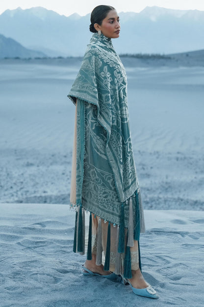 Sana Safinaz | Winter Shawl 24 | S241-005B-3CP - House Of Anaya