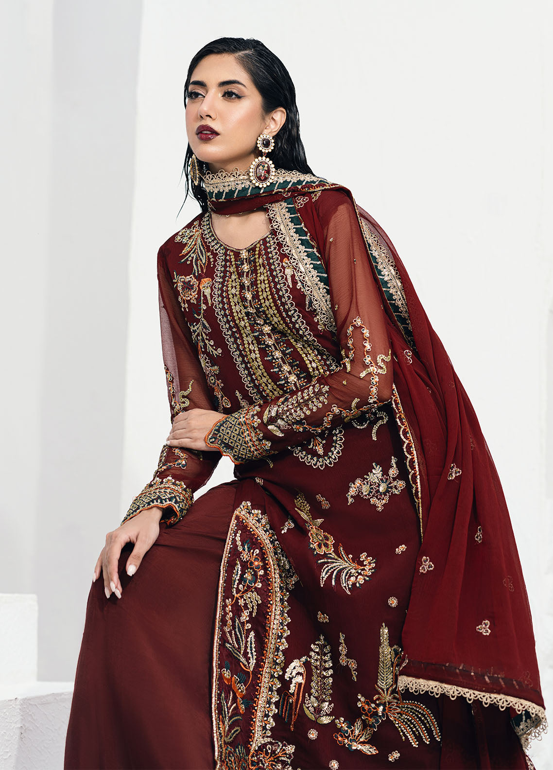 Sahane | Savoir Luxury Formals | CT-140002 Rouge - Savoir - House Of Anaya