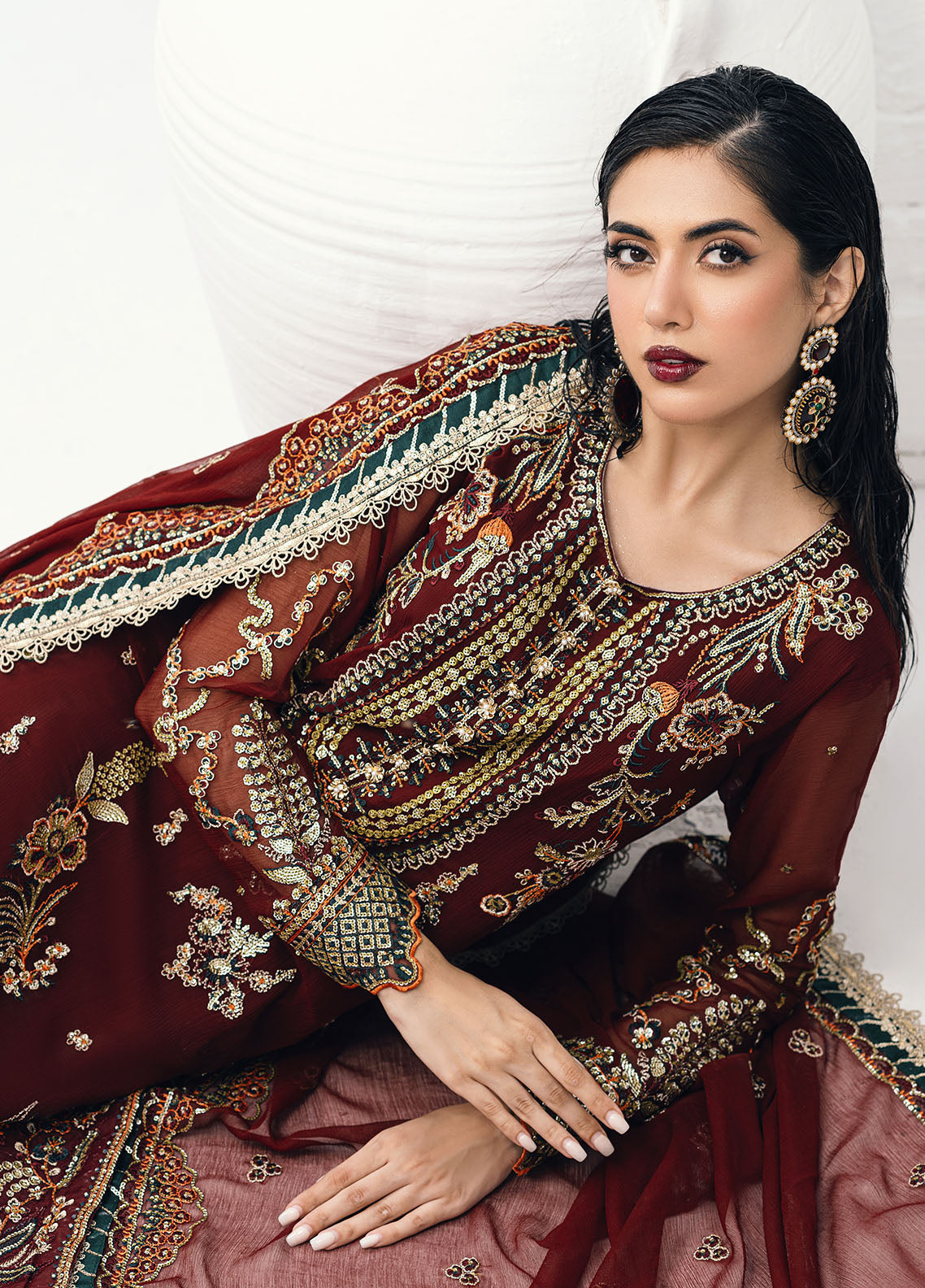 Sahane | Savoir Luxury Formals | CT-140002 Rouge - Savoir - House Of Anaya