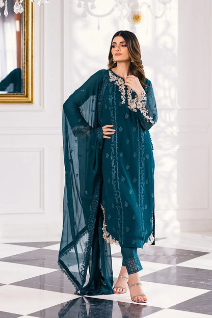 Azure | Embroidered Ensembles 23 | Seaweed - House Of Anaya