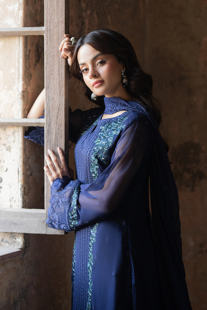 Azure | Ensembles Embroidered Formals | Serene Sapphire