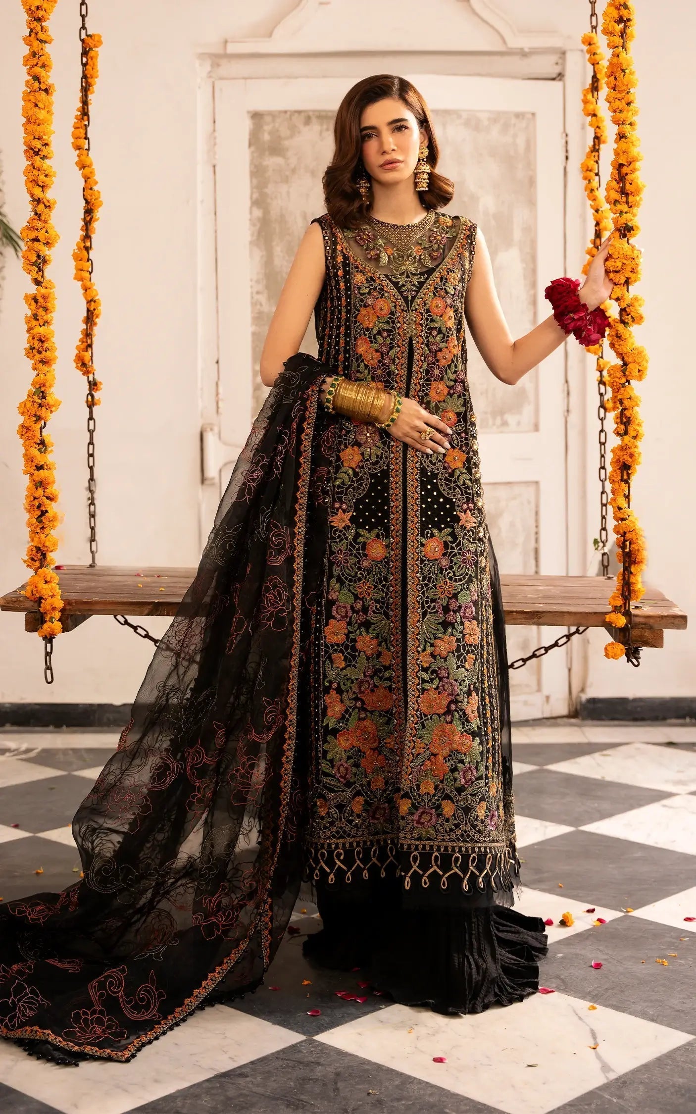 Asifa and Nabeel | Sunehri Eid 25 | Sitara-(SEF25-03) - House Of Anaya