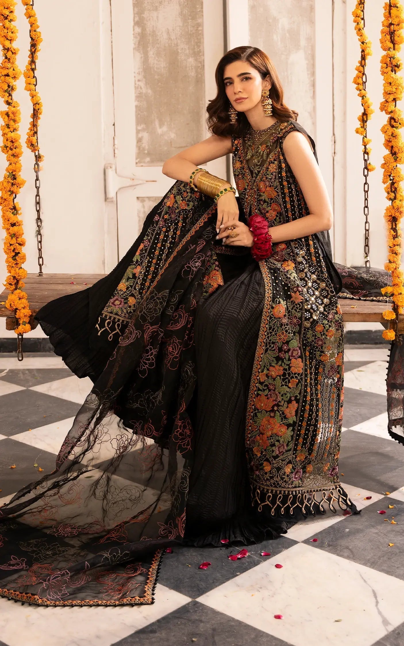 Asifa and Nabeel | Sunehri Eid 25 | Sitara-(SEF25-03) - House Of Anaya